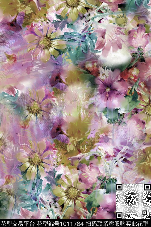 数码华亿平台肌理油画华亿平台数码印花华亿平台下载（图片编号: 1011784） - 瓦栏（Walan）