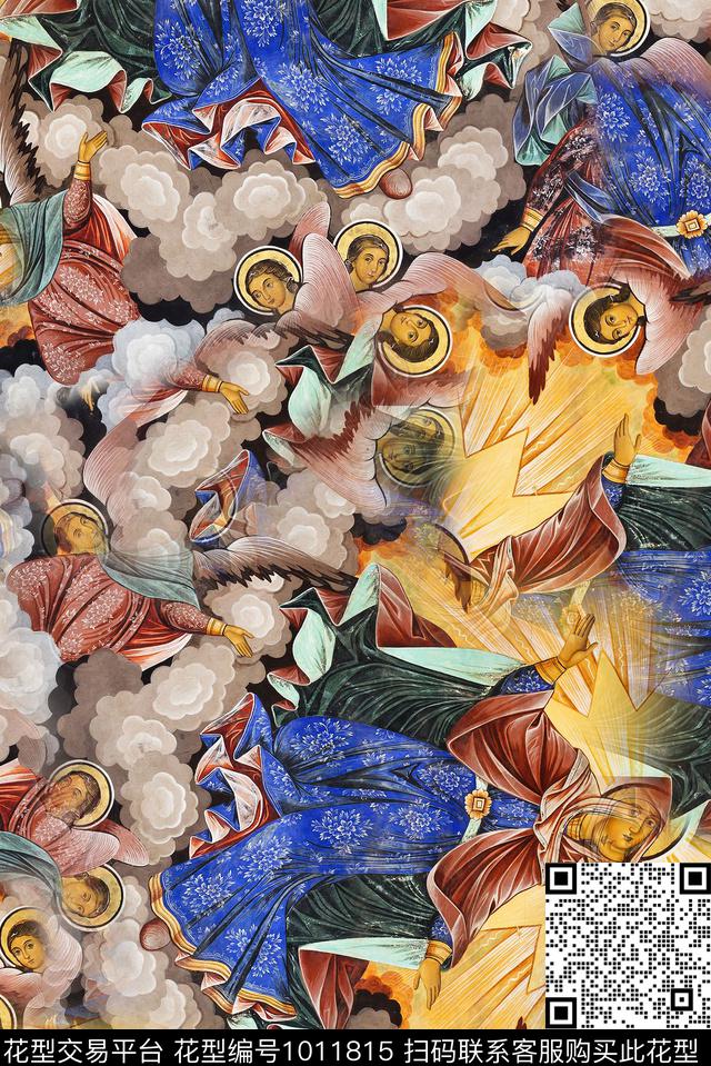 数码华亿平台肌理油画华亿平台数码印花华亿平台下载（图片编号: 1011815） - 瓦栏（Walan）