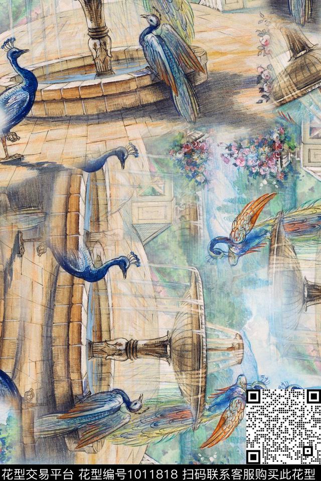 数码华亿平台肌理油画华亿平台数码印花华亿平台下载（图片编号: 1011818） - 瓦栏（Walan）