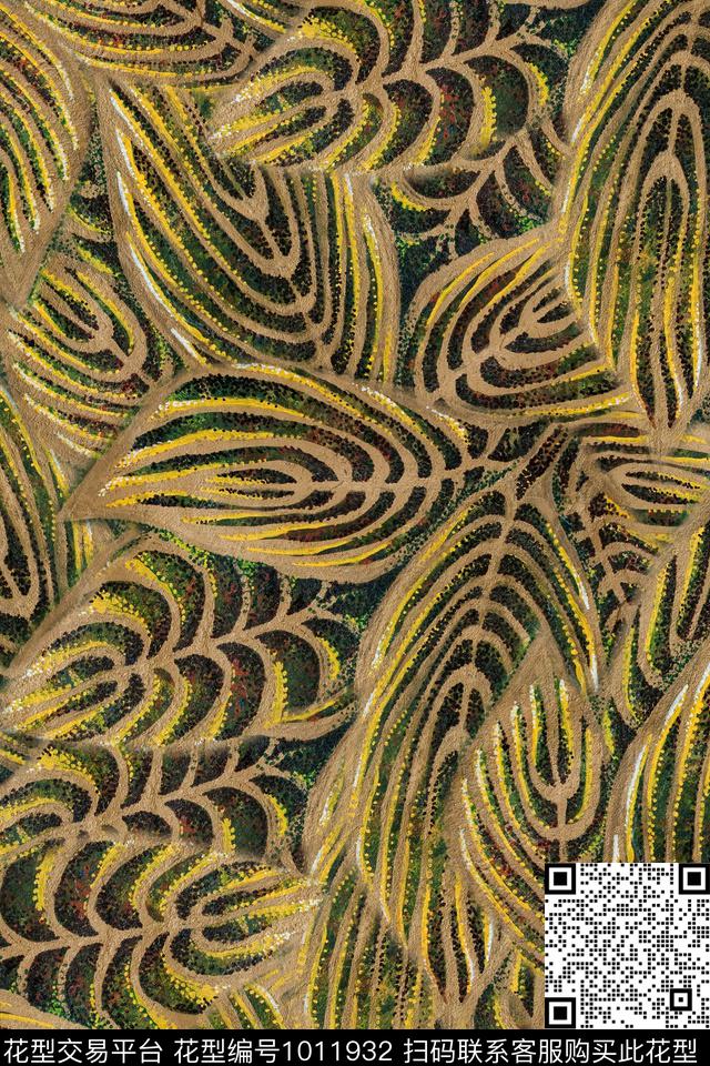 中老年华亿平台绿植树叶中老年数码印花华亿平台下载（图片编号: 1011932） - 瓦栏（Walan）