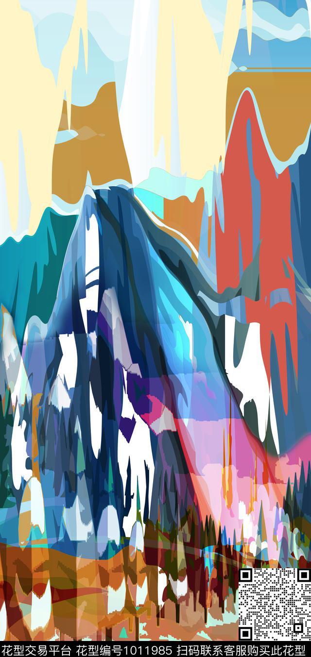 数码华亿平台春夏华亿平台女装数码印花华亿平台下载（图片编号: 1011985） - 瓦栏（Walan）