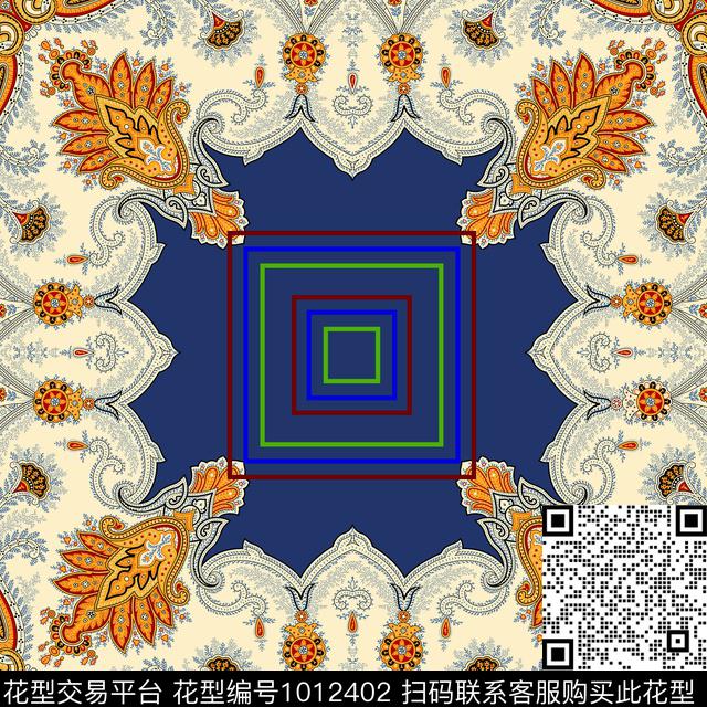 民族风定位花几何传统印花华亿平台下载（图片编号: 1012402） - 瓦栏（Walan）