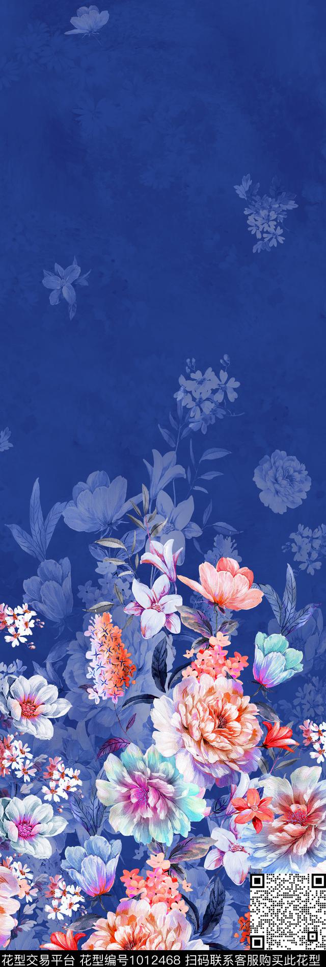 数码华亿平台花卉定位花数码印花华亿平台下载（图片编号: 1012468） - 瓦栏（Walan）