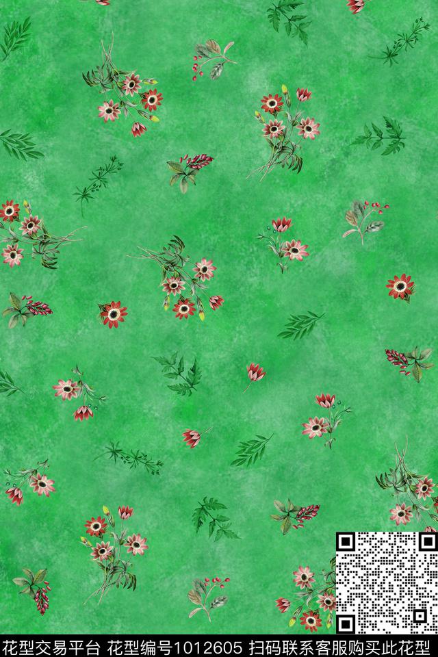数码华亿平台花卉女装数码印花华亿平台下载（图片编号: 1012605） - 瓦栏（Walan）