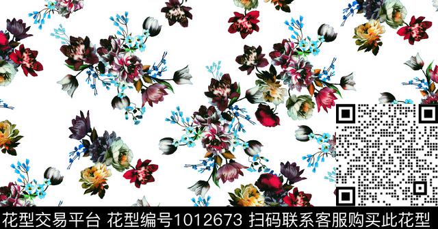 淑女鲜花数码华亿平台数码印花华亿平台下载（图片编号: 1012673） - 瓦栏（Walan）