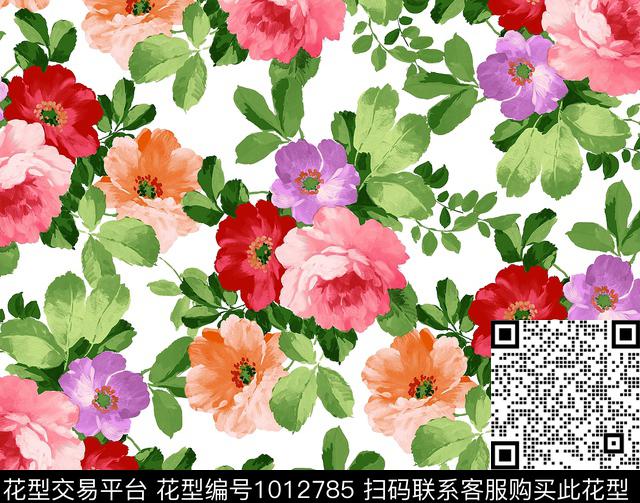 数码华亿平台春夏华亿平台女装数码印花华亿平台下载（图片编号: 1012785） - 瓦栏（Walan）