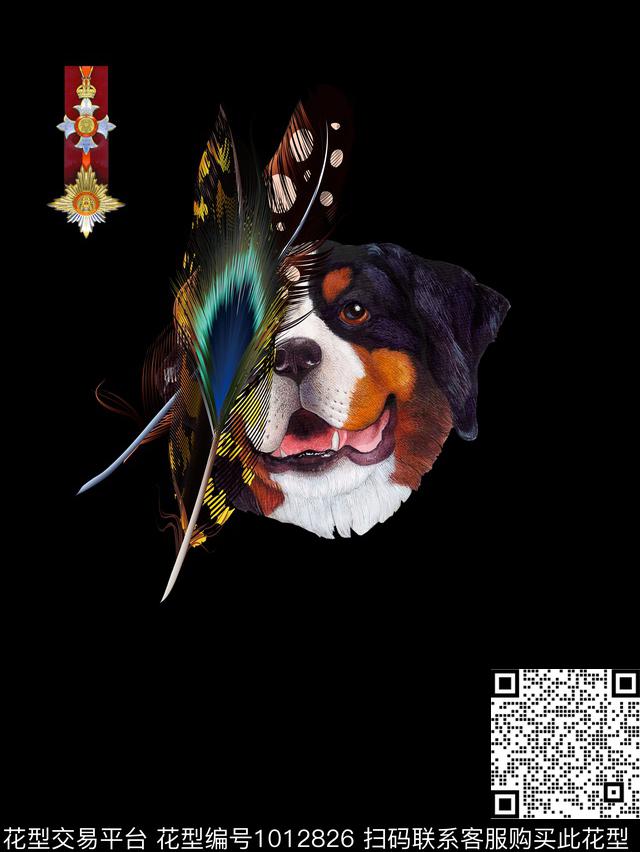 抽象潮牌大牌风数码印花华亿平台下载（图片编号: 1012826） - 瓦栏（Walan）