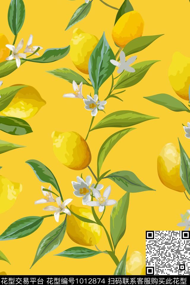 数码华亿平台花卉大牌风数码印花华亿平台下载（图片编号: 1012874） - 瓦栏（Walan）