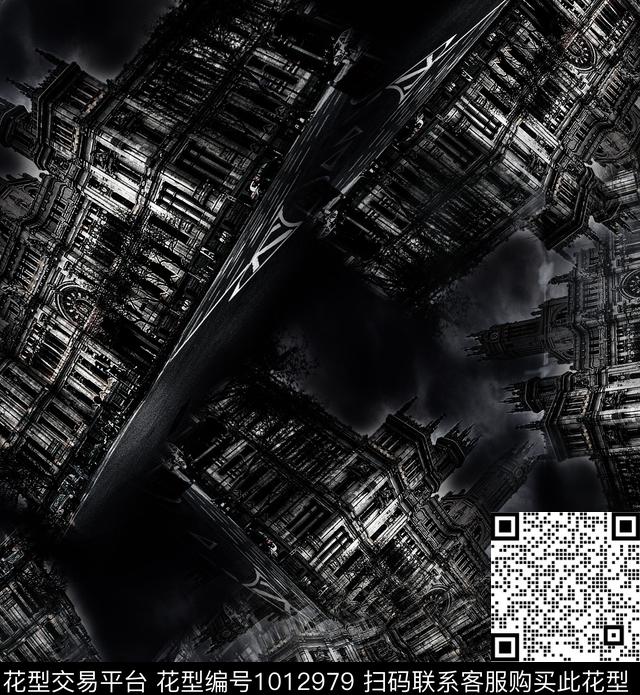 民族风抽象男装数码印花华亿平台下载（图片编号: 1012979） - 瓦栏（Walan）