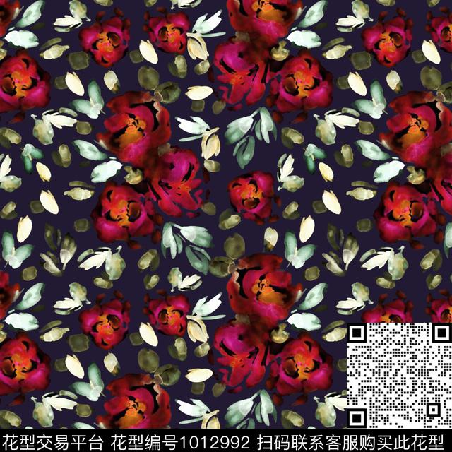 数码华亿平台花卉女装数码印花华亿平台下载（图片编号: 1012992） - 瓦栏（Walan）