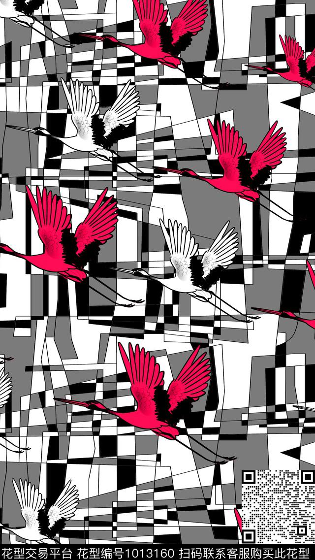 数码华亿平台女装几何数码印花华亿平台下载（图片编号: 1013160） - 瓦栏（Walan）