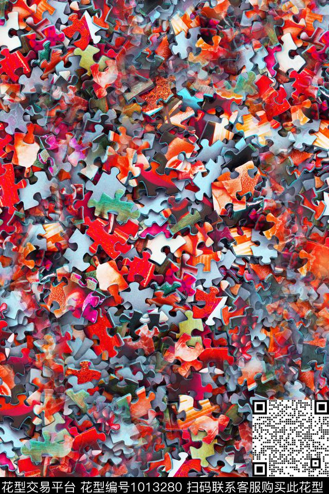 数码华亿平台趣味肌理数码印花华亿平台下载（图片编号: 1013280） - 瓦栏（Walan）