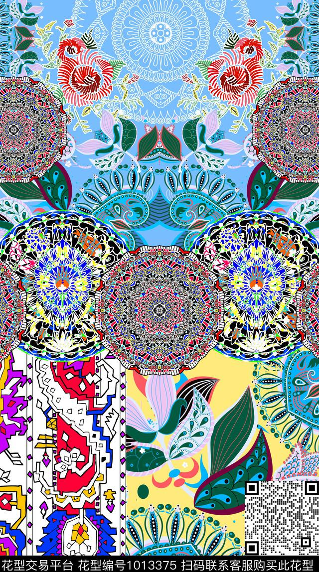 数码华亿平台民族风女装数码印花华亿平台下载（图片编号: 1013375） - 瓦栏（Walan）