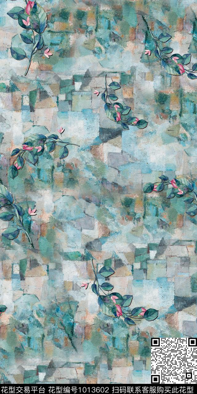 数码华亿平台3D立体花卉数码印花华亿平台下载（图片编号: 1013602） - 瓦栏（Walan）