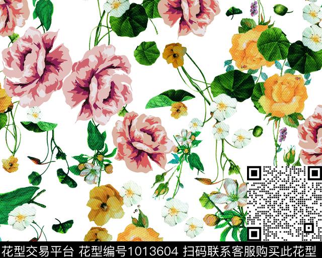 淑女鲜花数码华亿平台数码印花华亿平台下载（图片编号: 1013604） - 瓦栏（Walan）