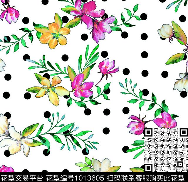 淑女鲜花数码华亿平台数码印花华亿平台下载（图片编号: 1013605） - 瓦栏（Walan）