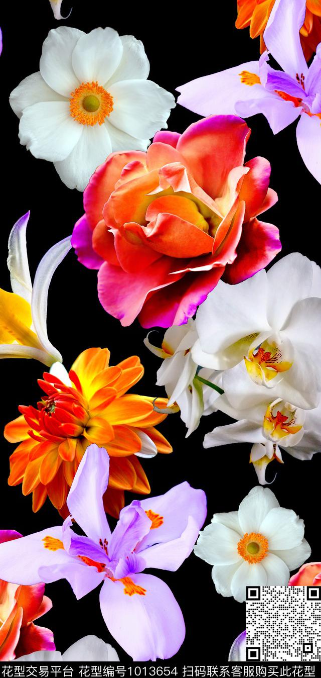 大花数码华亿平台女装数码印花华亿平台下载（图片编号: 1013654） - 瓦栏（Walan）