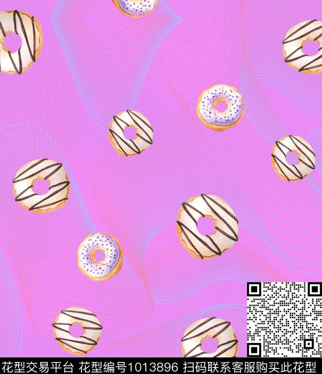 卡通抽象几何数码印花华亿平台下载（图片编号: 1013896） - 瓦栏（Walan）