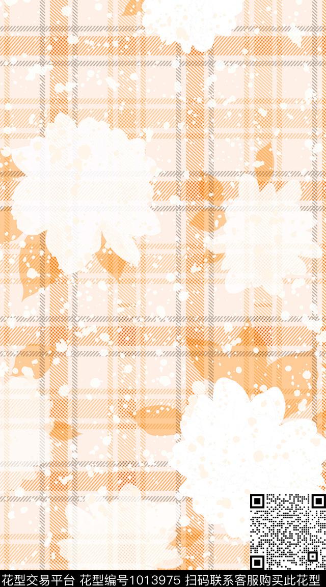 混合拼接格子几何数码印花华亿平台下载（图片编号: 1013975） - 瓦栏（Walan）