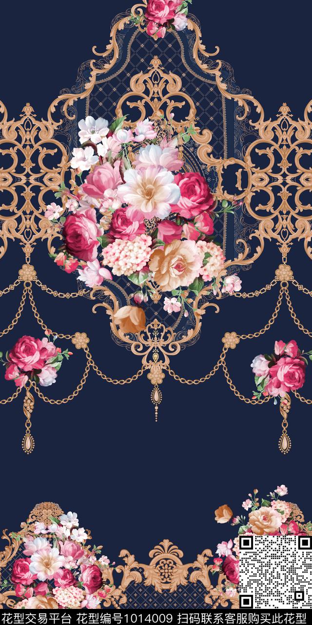 数码华亿平台民族风抽象数码印花华亿平台下载（图片编号: 1014009） - 瓦栏（Walan）