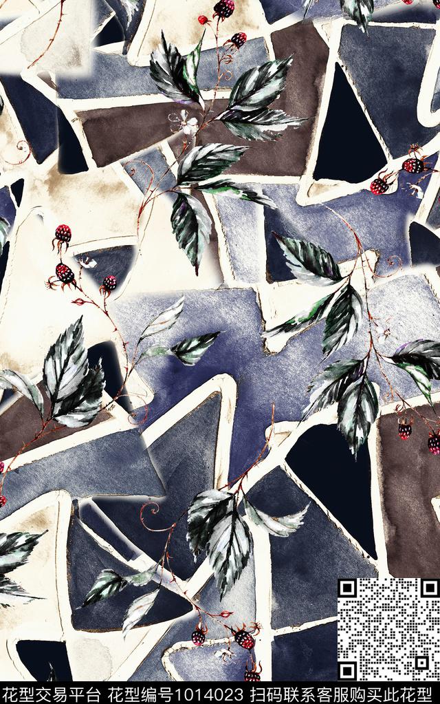 民族风花卉复古数码印花华亿平台下载（图片编号: 1014023） - 瓦栏（Walan）