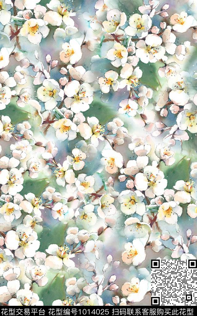 民族风花卉复古数码印花华亿平台下载（图片编号: 1014025） - 瓦栏（Walan）