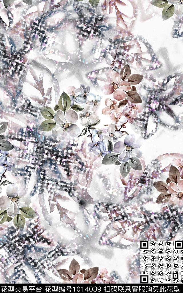 民族风花卉复古数码印花华亿平台下载（图片编号: 1014039） - 瓦栏（Walan）