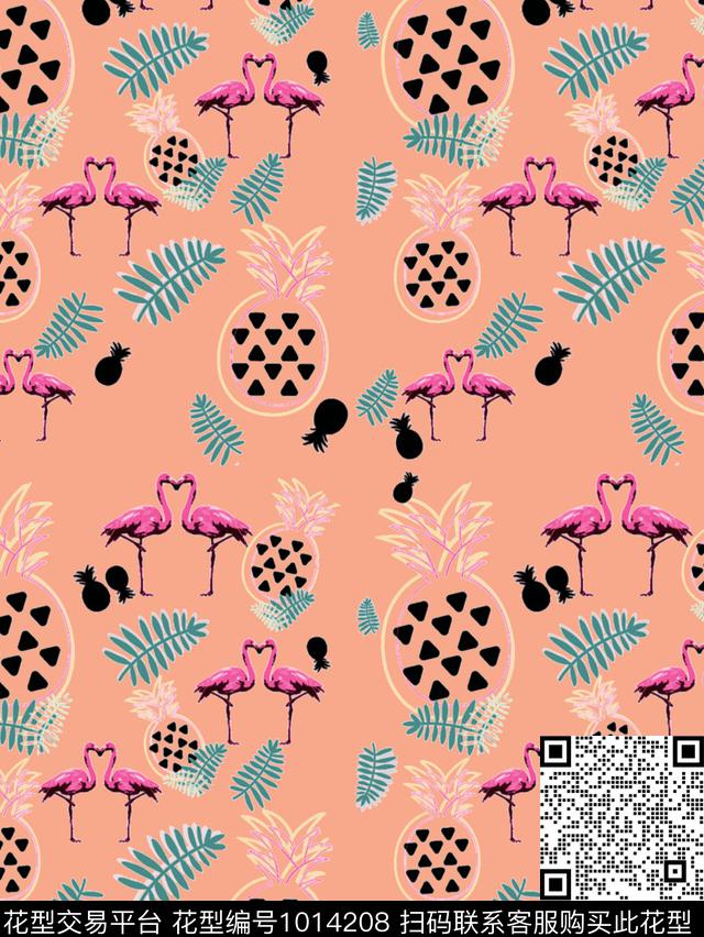 数码华亿平台火烈鸟潮牌数码印花华亿平台下载（图片编号: 1014208） - 瓦栏（Walan）