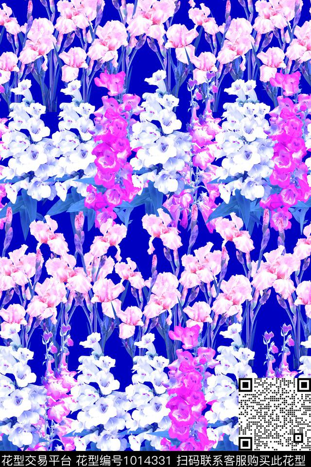 花卉数码印花华亿平台下载（图片编号: 1014331） - 瓦栏（Walan）
