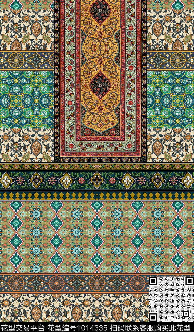 民族风数码印花华亿平台下载（图片编号: 1014335） - 瓦栏（Walan）