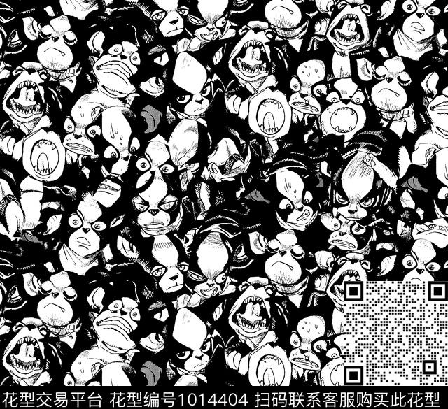 抽象男装几何传统印花华亿平台下载（图片编号: 1014404） - 瓦栏（Walan）