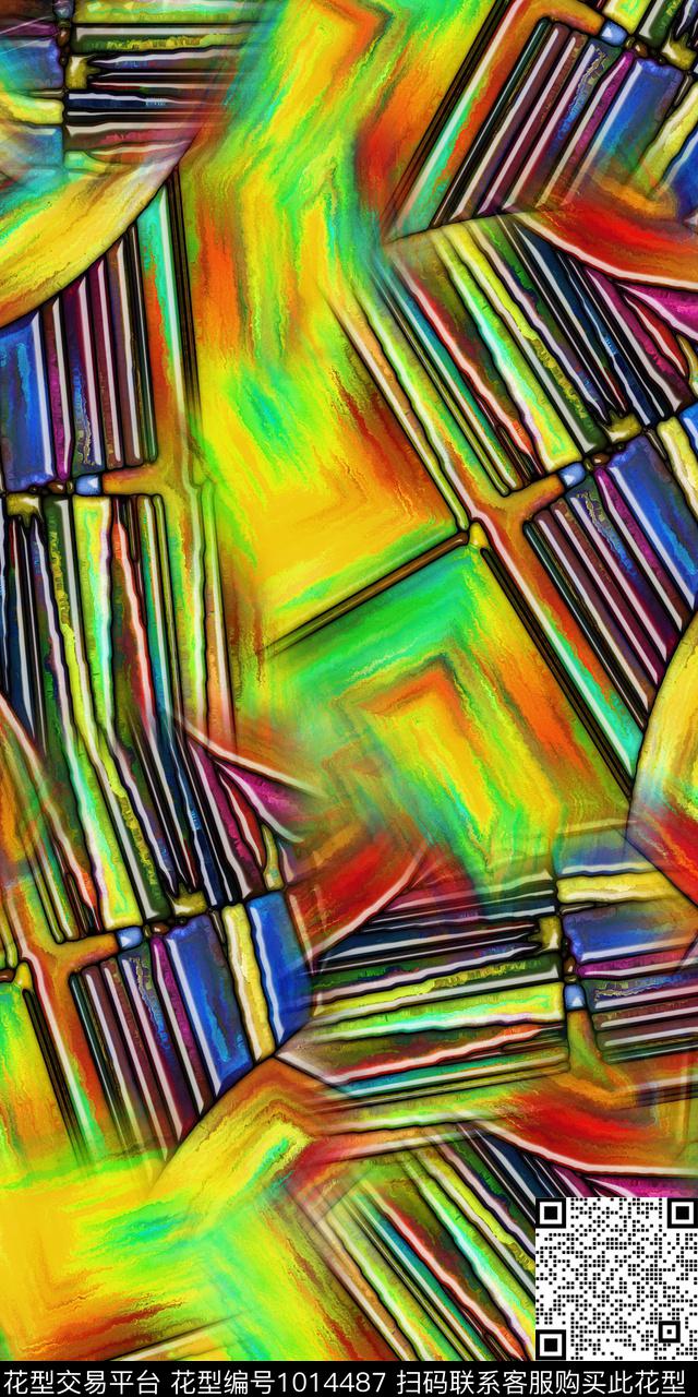 数码华亿平台肌理抽象数码印花华亿平台下载（图片编号: 1014487） - 瓦栏（Walan）
