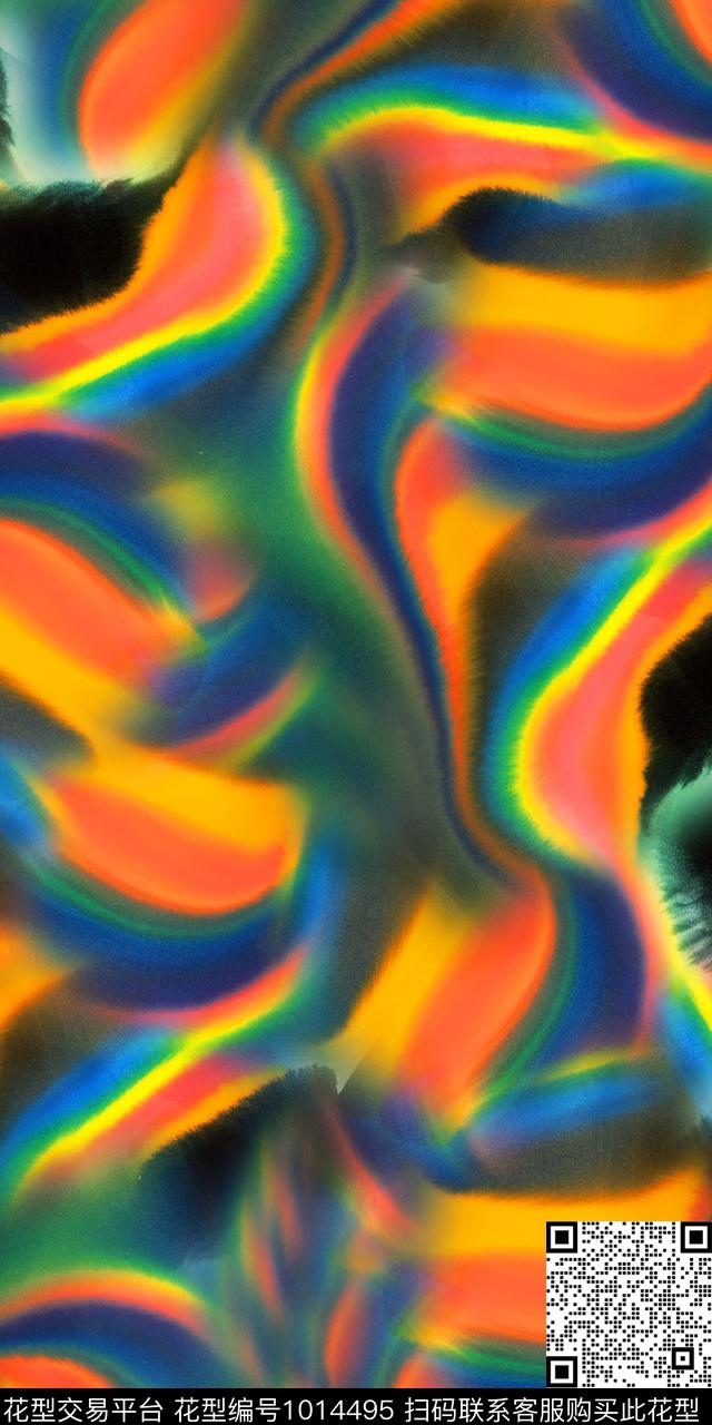 数码华亿平台肌理抽象数码印花华亿平台下载（图片编号: 1014495） - 瓦栏（Walan）