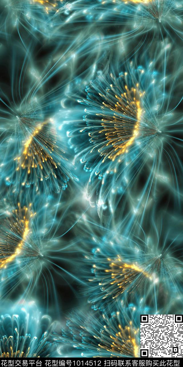 数码华亿平台抽象女装数码印花华亿平台下载（图片编号: 1014512） - 瓦栏（Walan）