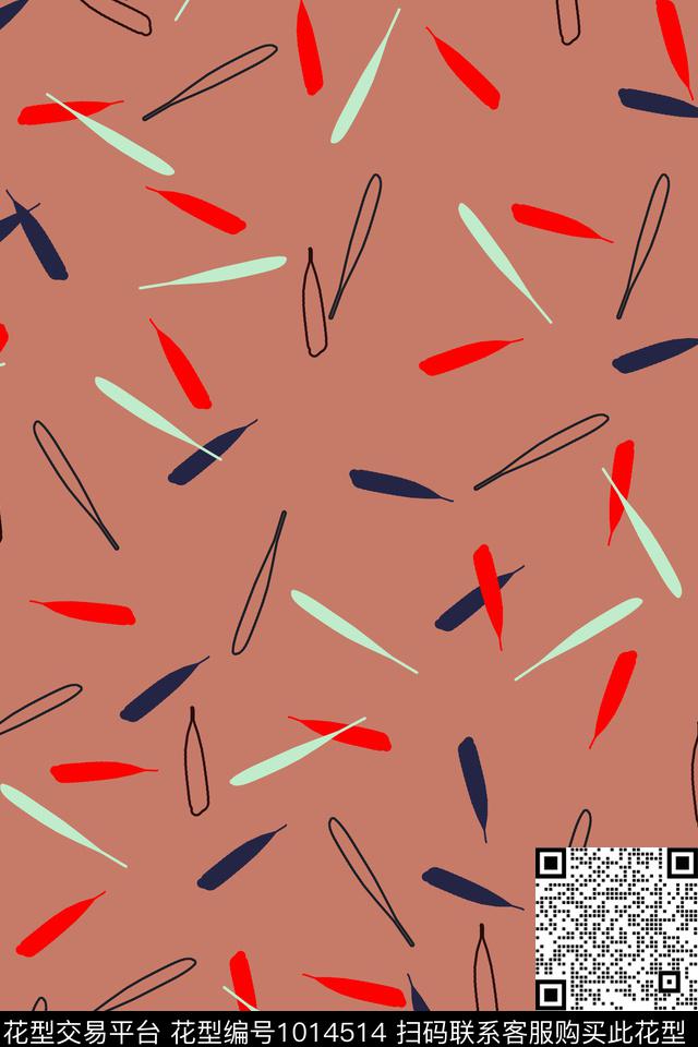 几何衬衫抽象传统印花华亿平台下载（图片编号: 1014514） - 瓦栏（Walan）