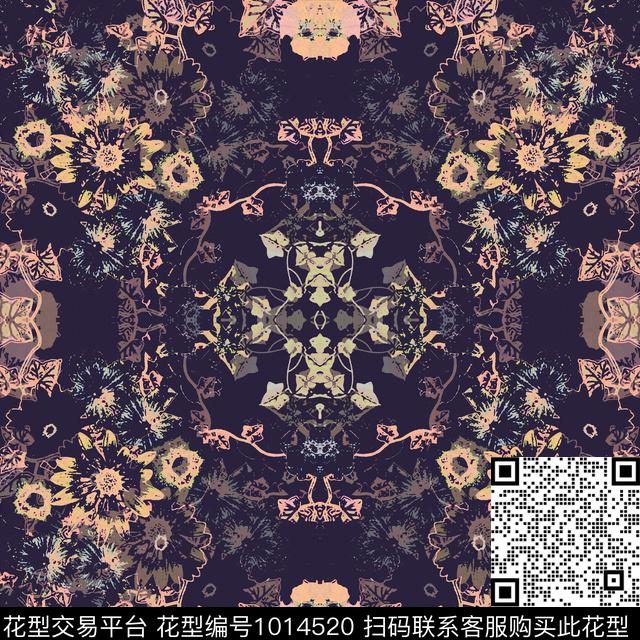 花卉女装潮牌数码印花华亿平台下载（图片编号: 1014520） - 瓦栏（Walan）