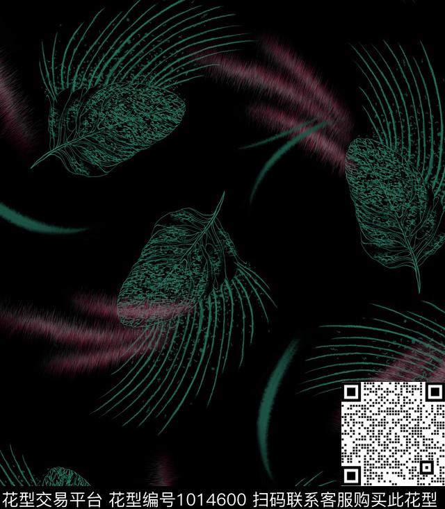 抽象男装秋冬华亿平台线条数码印花华亿平台下载（图片编号: 1014600） - 瓦栏（Walan）