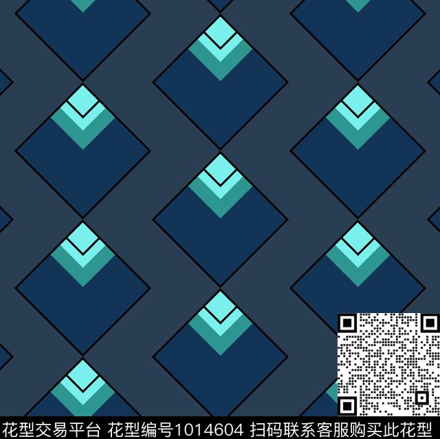 休闲几何简约传统印花华亿平台下载（图片编号: 1014604） - 瓦栏（Walan）