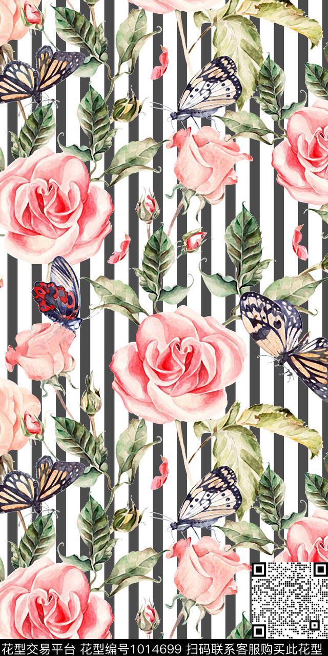 数码华亿平台花卉女装数码印花华亿平台下载（图片编号: 1014699） - 瓦栏（Walan）