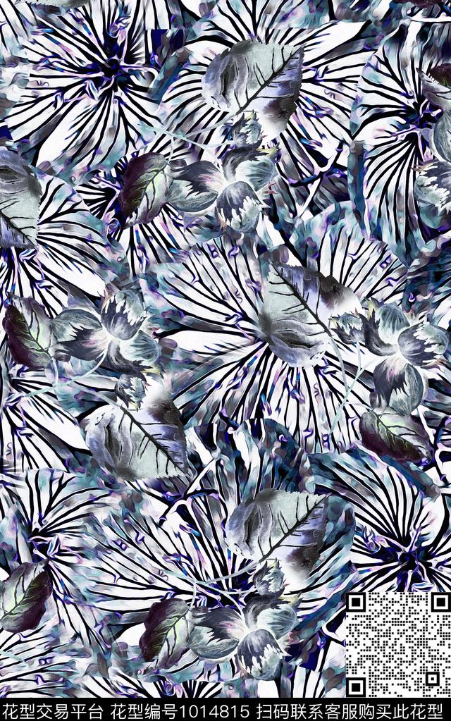 数码华亿平台抽象复古数码印花华亿平台下载（图片编号: 1014815） - 瓦栏（Walan）