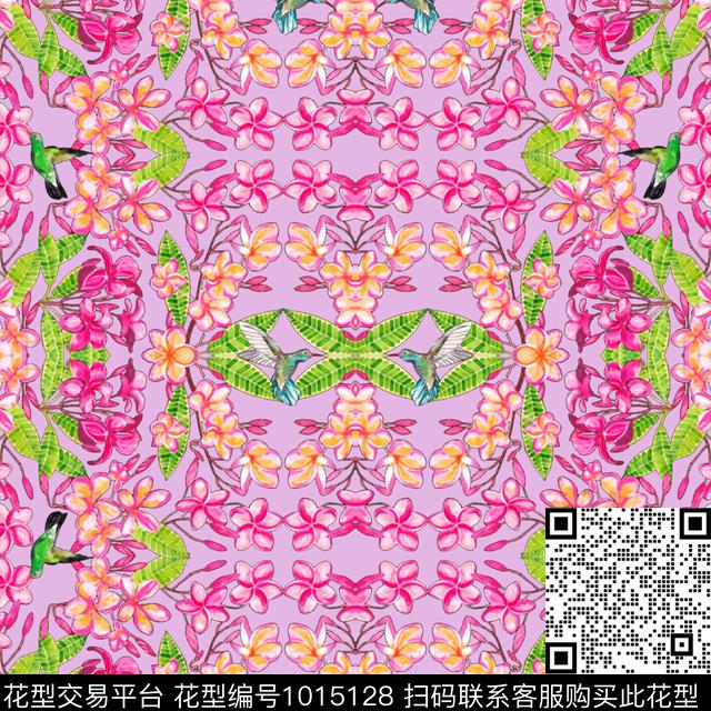 花卉女装数码印花华亿平台下载（图片编号: 1015128） - 瓦栏（Walan）