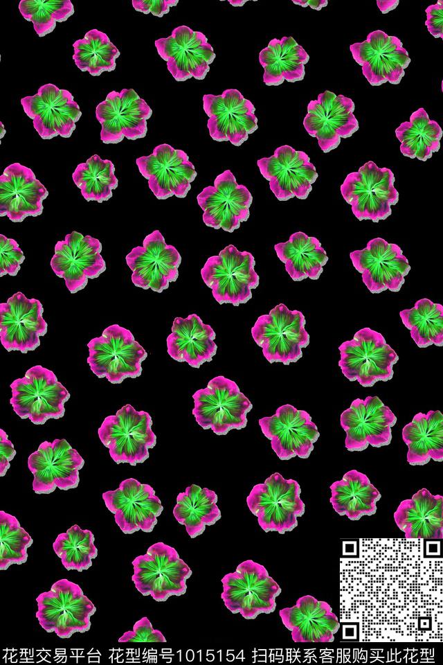 小碎花花卉女装数码印花华亿平台下载（图片编号: 1015154） - 瓦栏（Walan）