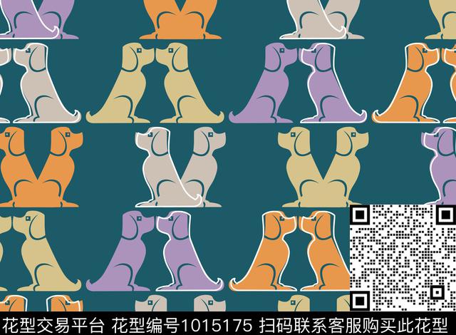 女装几何潮牌数码印花华亿平台下载（图片编号: 1015175） - 瓦栏（Walan）