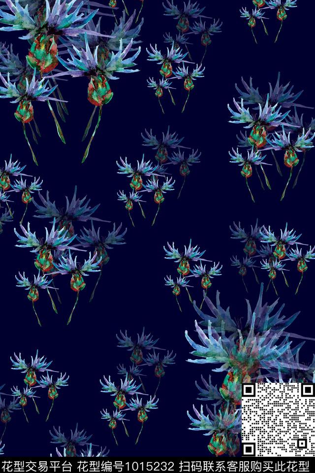 动物花卉数码华亿平台蒲公英数码印花华亿平台下载（图片编号: 1015232） - 瓦栏（Walan）