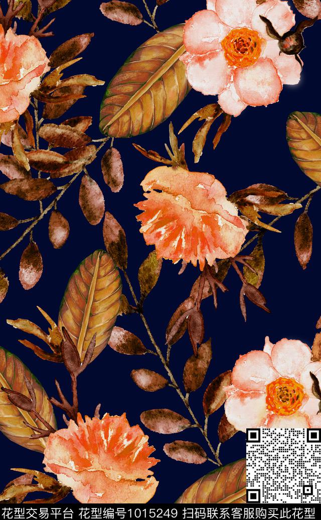 数码华亿平台花卉女装数码印花华亿平台下载（图片编号: 1015249） - 瓦栏（Walan）