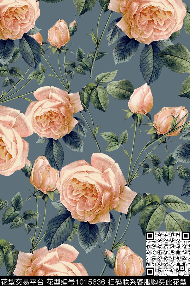 数码华亿平台花卉迪拜花卉数码印花华亿平台下载（图片编号: 1015636） - 瓦栏（Walan）