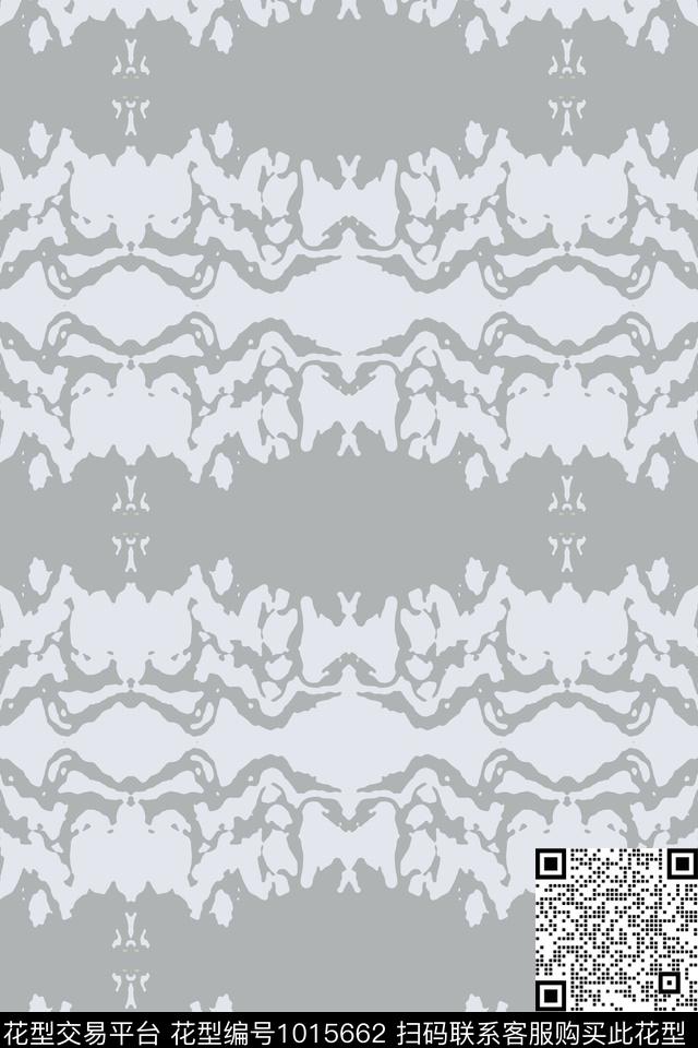 抽象风格化花卉条纹图案传统印花华亿平台下载（图片编号: 1015662） - 瓦栏（Walan）