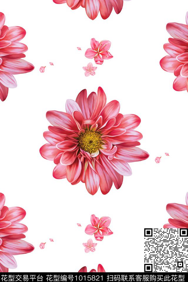 大花数码华亿平台向日葵数码印花华亿平台下载（图片编号: 1015821） - 瓦栏（Walan）