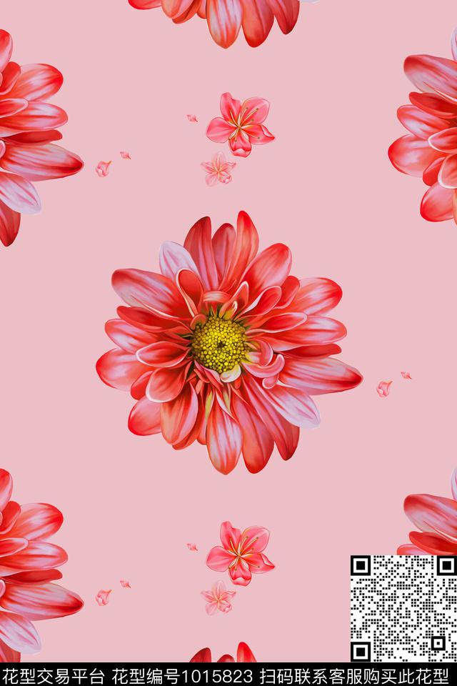 大花数码华亿平台向日葵数码印花华亿平台下载（图片编号: 1015823） - 瓦栏（Walan）