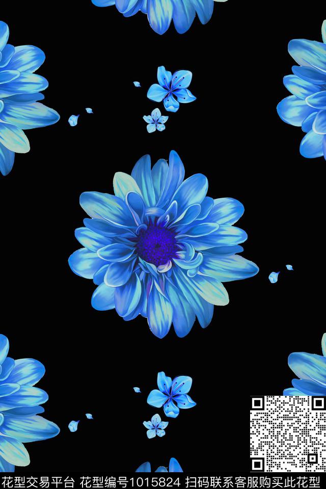 大花数码华亿平台向日葵数码印花华亿平台下载（图片编号: 1015824） - 瓦栏（Walan）